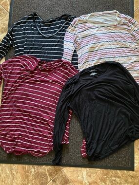 a:glow Black XL Soft long sleeve tee